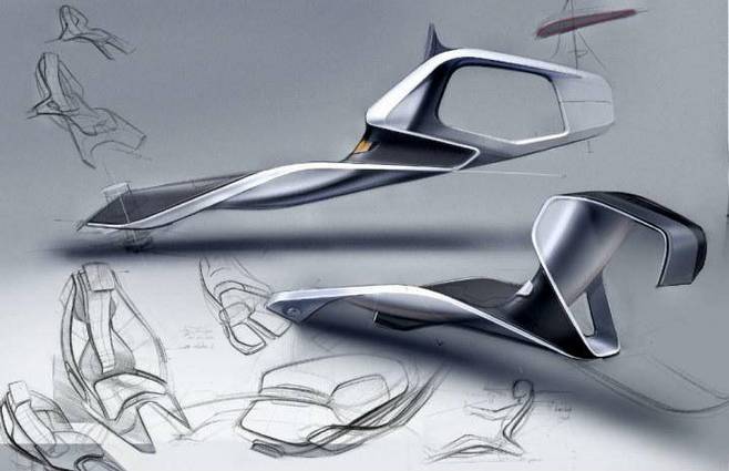 汽车设计概念车手绘效果图展板工业设计产品设计普象网